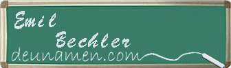 Emil Bechler Visitenkarte